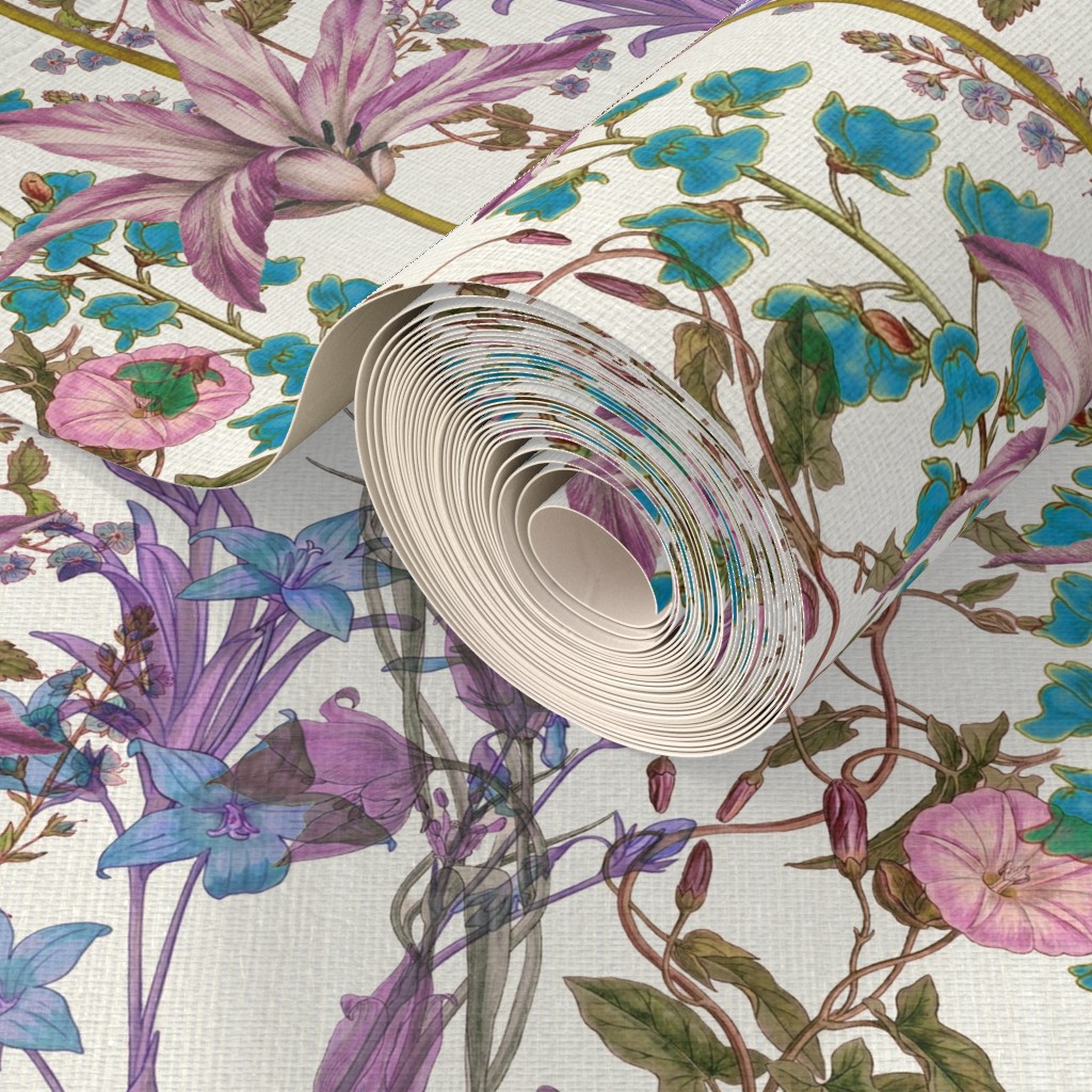 Wallpaper — Grasscloth roll, closeup