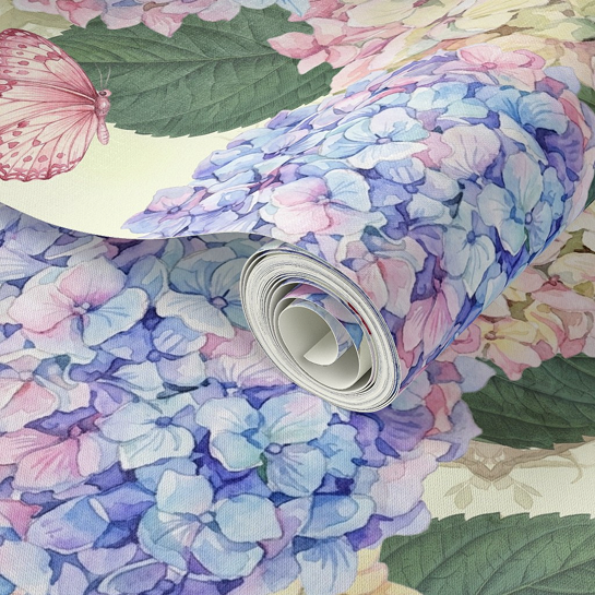 Lavender & Pink wallpaper closeup