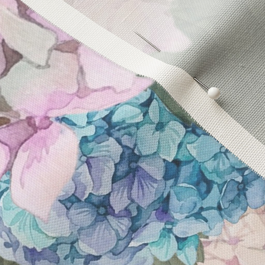 Teal & Dusty Pink fabric closeup