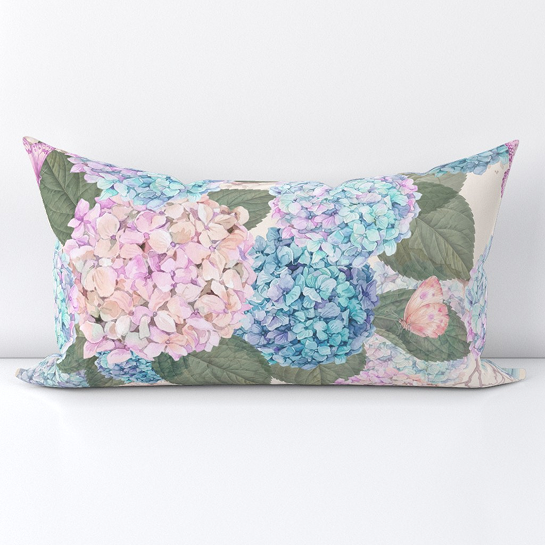 Teal & Dusty Pink cushion cover